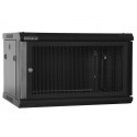 DATEUP MP.6412.9301, 12U 600X450, Wall mount cabinet, Front vented door with small round lock (lock disassemble), two side panels with lock, Aluminum plate logo "DATEUP" on top corner